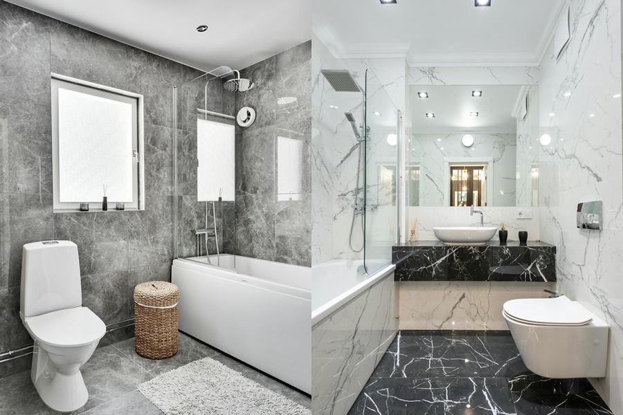10 Ide Desain Kamar Mandi Marmer, Mewah Bak Hotel Berbintang