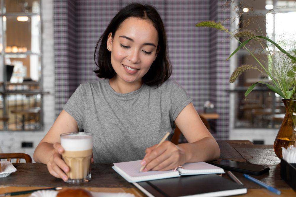 ilustrasi seorang wanita sedang tersenyum. (freepik.com/freepik)