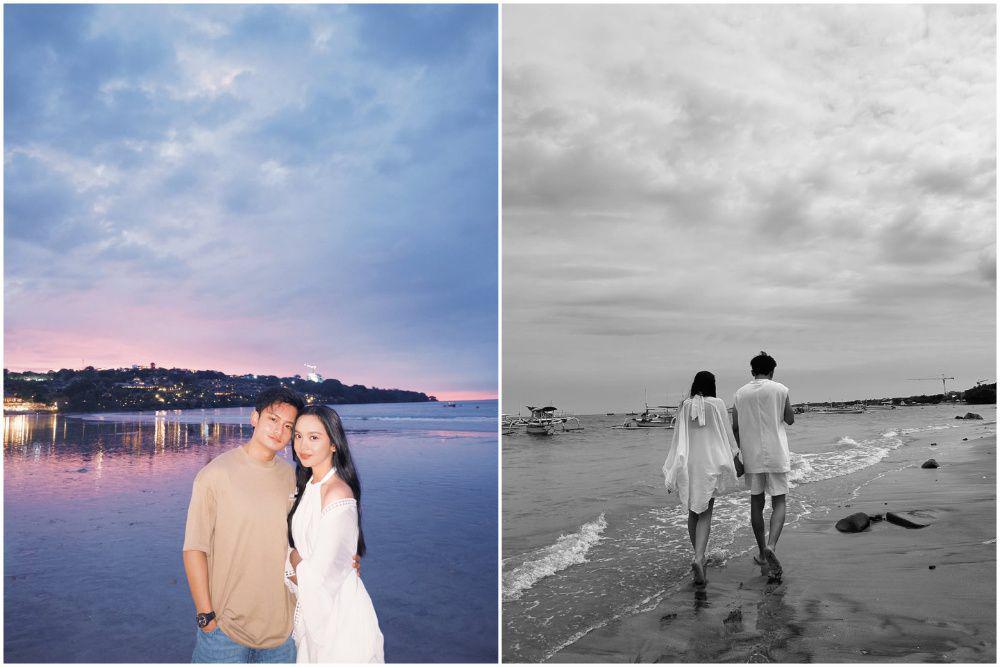 8 Momen Lyodra dan Randy Martin Liburan ke Bali, Romantis di Pantai!