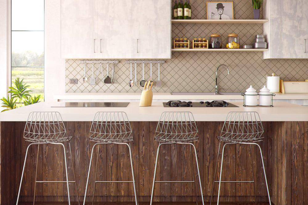 ilustrasi dinding dapur berwarna putih untuk tampilan bersih dan modern (pexels.com/Pixabay)