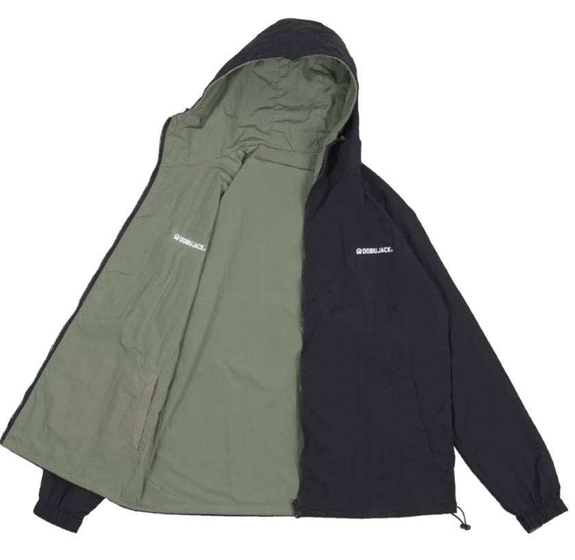 Dobujack Jacket Reversible Holly Black (shopee.co.id/Dobujack Official Shop)