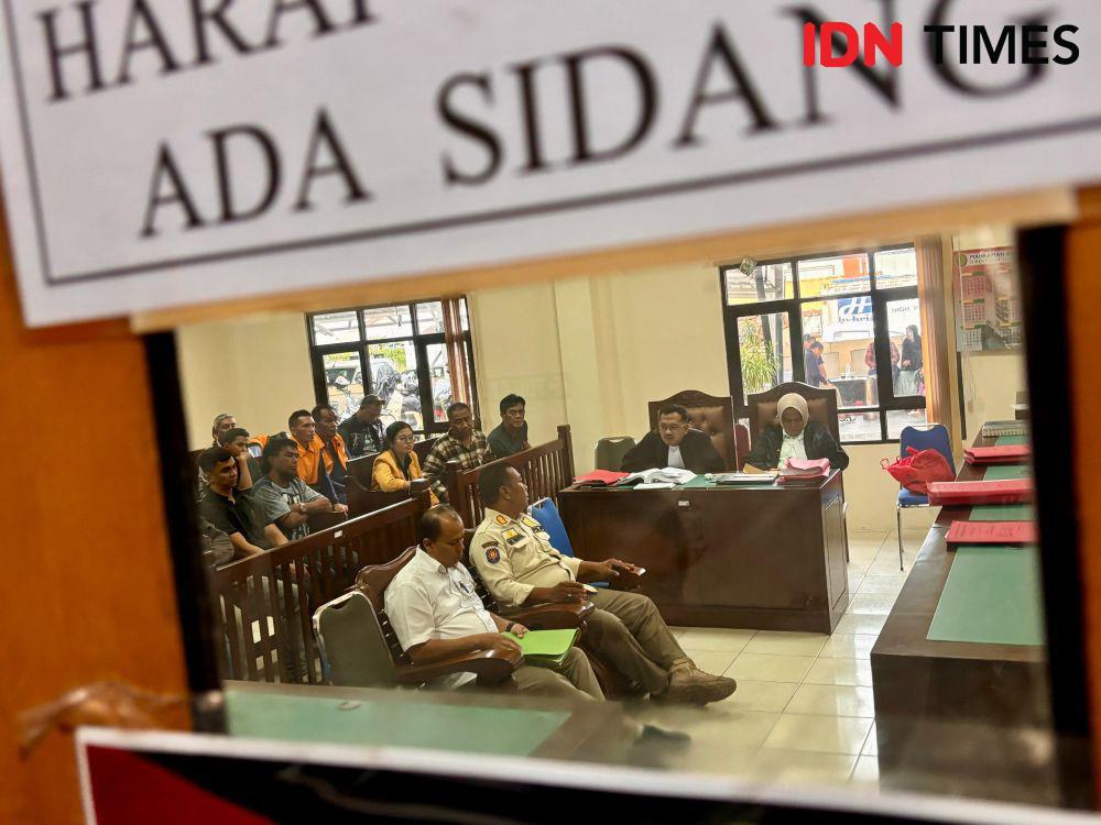 Sidang Galian Ilegal di Hotel Tirta Balikpapan Berujung Ricuh