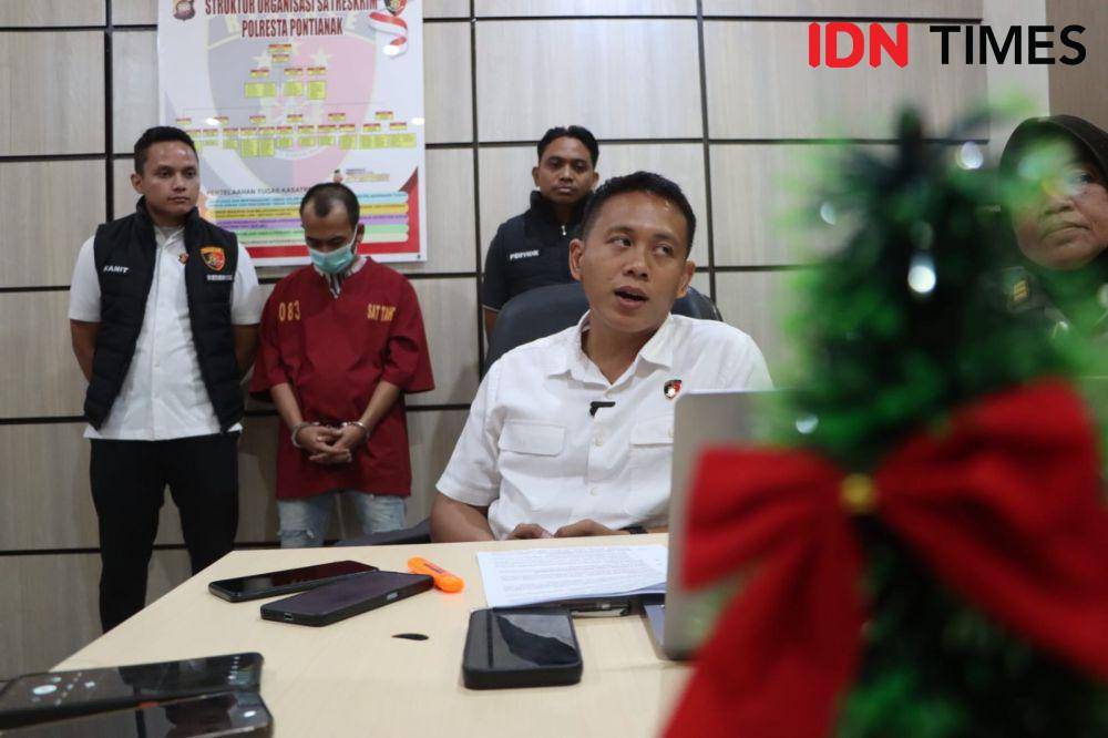 Kasatreskrim Polresta Pontianak memaparkan kronologi kejadian. (IDN Times/Polresta Pontianak).