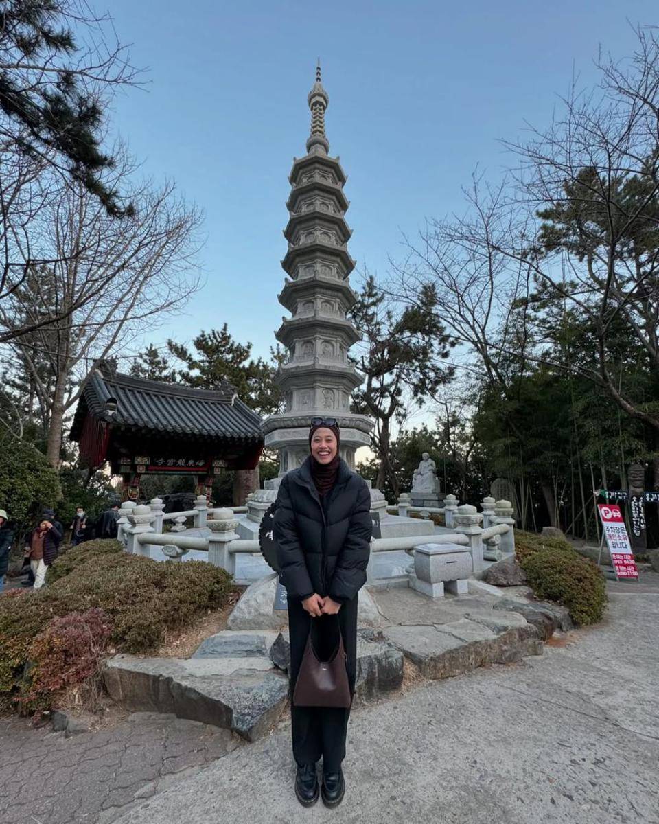 potret liburan Megawati Hangestri di Busan (instagram.com/megawatihangestrip)