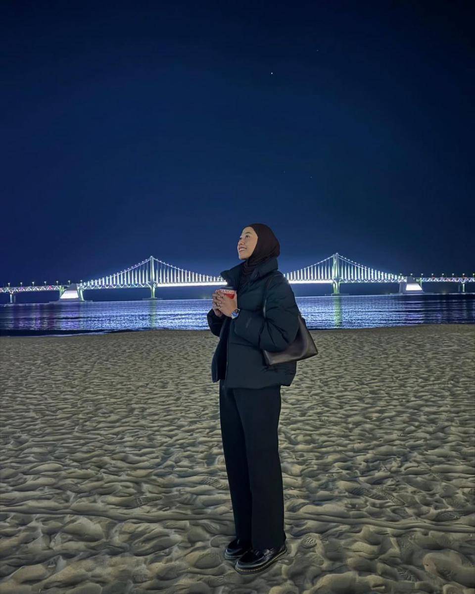 potret liburan Megawati Hangestri di Busan (instagram.com/megawatihangestrip)
