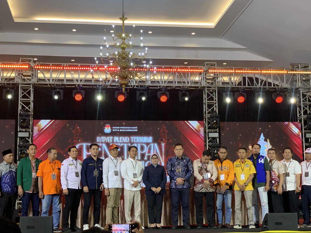KPU Banjarmasin Tetapkan Paslon Yamin-Ananda Pemenang Pilwali 2024