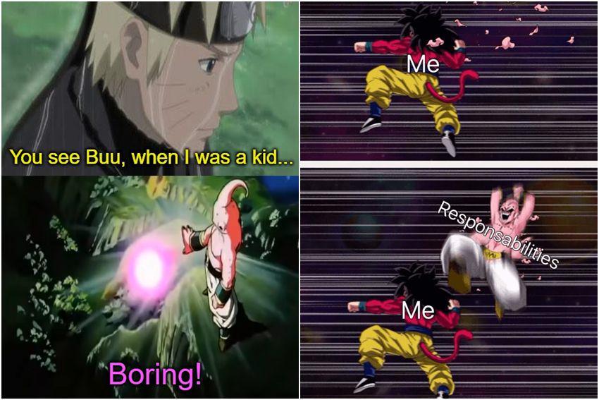 7 Meme Majin Buu, si Villain Terkuat di Dragon Ball