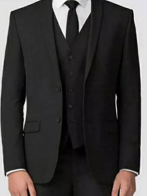 Code Male Jas Blazer Pria Super Black Slim Fit (sahopee.co.id/Code Male Official Shop)