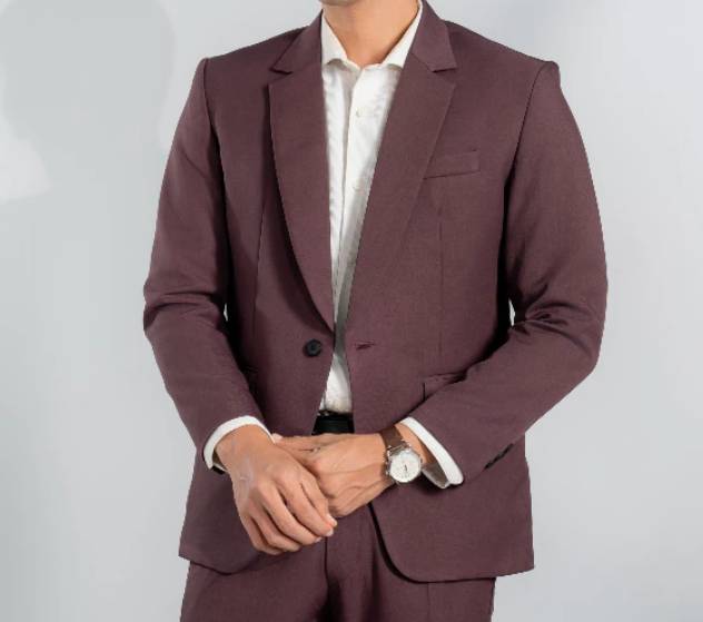 Goldy Outfit Jas Burgundy Vente Series (shopee.co.id/Goldy Outfit Official Shop)