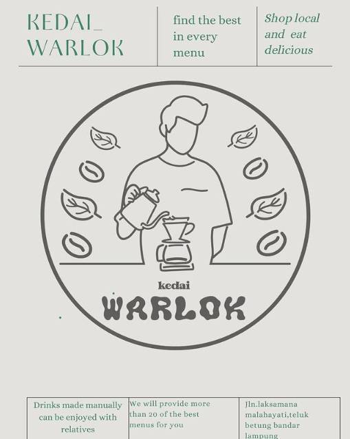 Kedai Warlok Bandar Lampung (Instagram/kedai.warlok_)