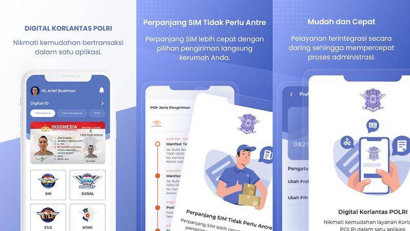 tampilan aplikasi Digital Korlantas Polri (dok. Google Play)