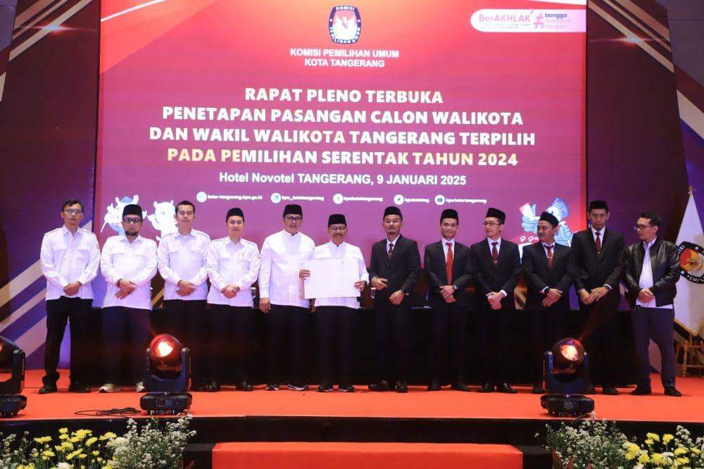 KPU Tetapkan Sachrudin-Maryono Wali Kota dan Wakil Wali Kota Tangerang