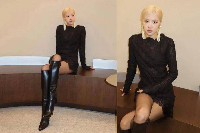 OOTD ala Rose BLACKPINK (instagram.com/roses_are_rosie)