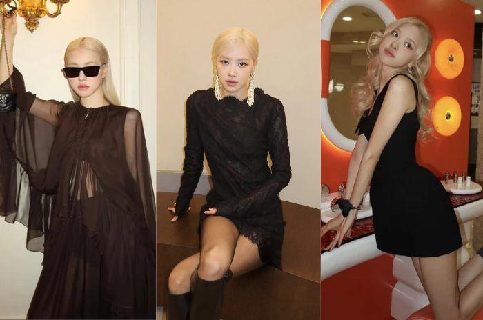 8 Ide OOTD Cewek Mamba ala Rose BLACKPINK, Pancarkan Aura Dark Feminin