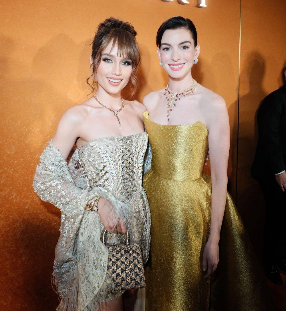 potret Cinta Laura bareng Anne Hathaway (instagram.com/claurakiehl)