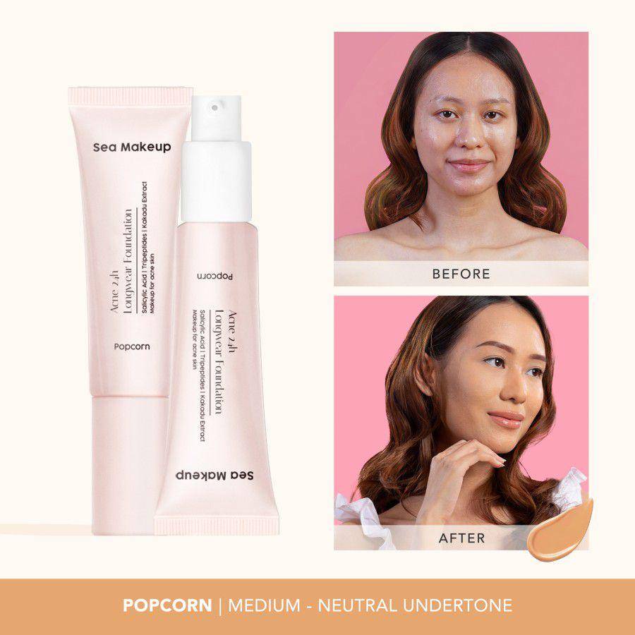 Acne 24h Longwear Foundation (tokopedia.com/Sea Makeup Official Shop)