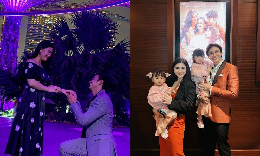 kolase foto artis waktu dilamar vs. setelah berkeluarga (instagram.com/felicyangelista_ )