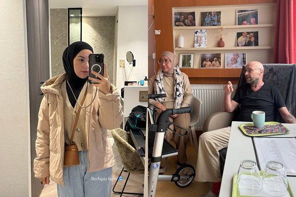 7 Potret Irish Bella Pulang Kampung ke Belgia, Jenguk Ayah yang Sakit