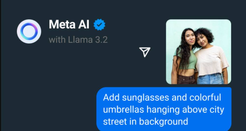 ilustrasi mengedit gambar di Meta AI (dok. Meta)