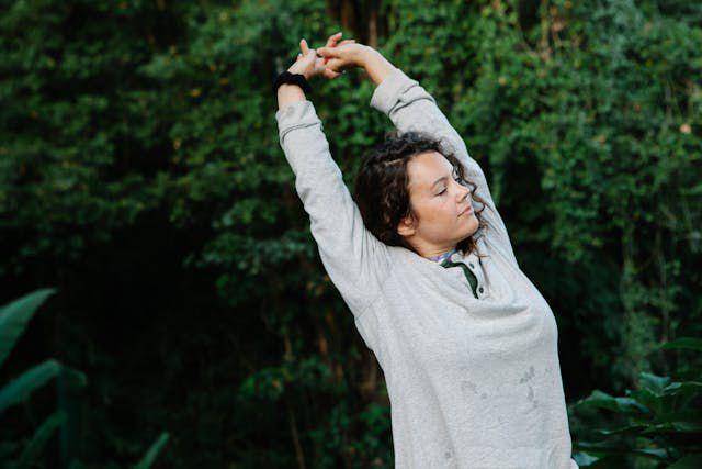 Ilustrasi forest bathing (Pexel.com/Vanessa Garcia)
