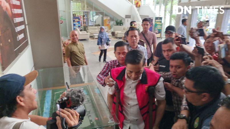 Kadisnaker Sumsel, Deliar Rizqon Marzoeki ditetapkan sebagai tersangka dalam kasus penerimaan gratifikasi (IDN Times/Rangga Erfizal)
