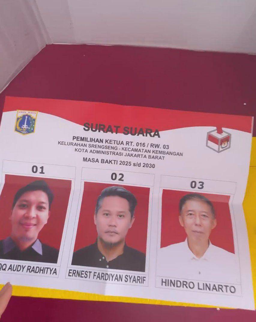 potret suami Nirina Zubir menang pemilihan ketua RT (instagram.com/nirinazubir_)
