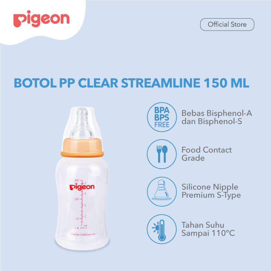 PIGEON Botol PP Clear Streamline (tokopedia.com/Pigeon Indonesia)