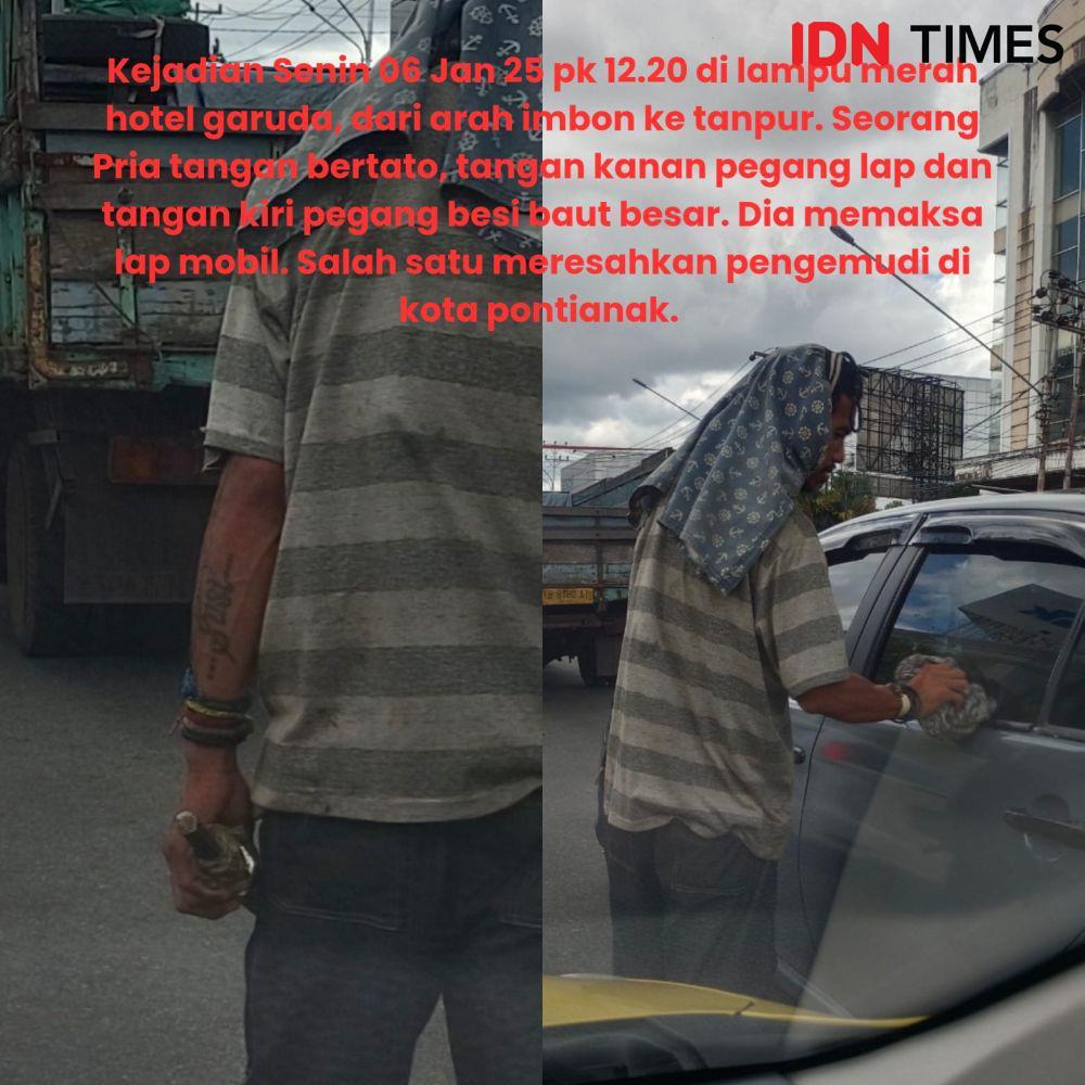 Modus Kriminal Jalanan di Pontianak dari Lap Kaca Mobil dan Mengancam