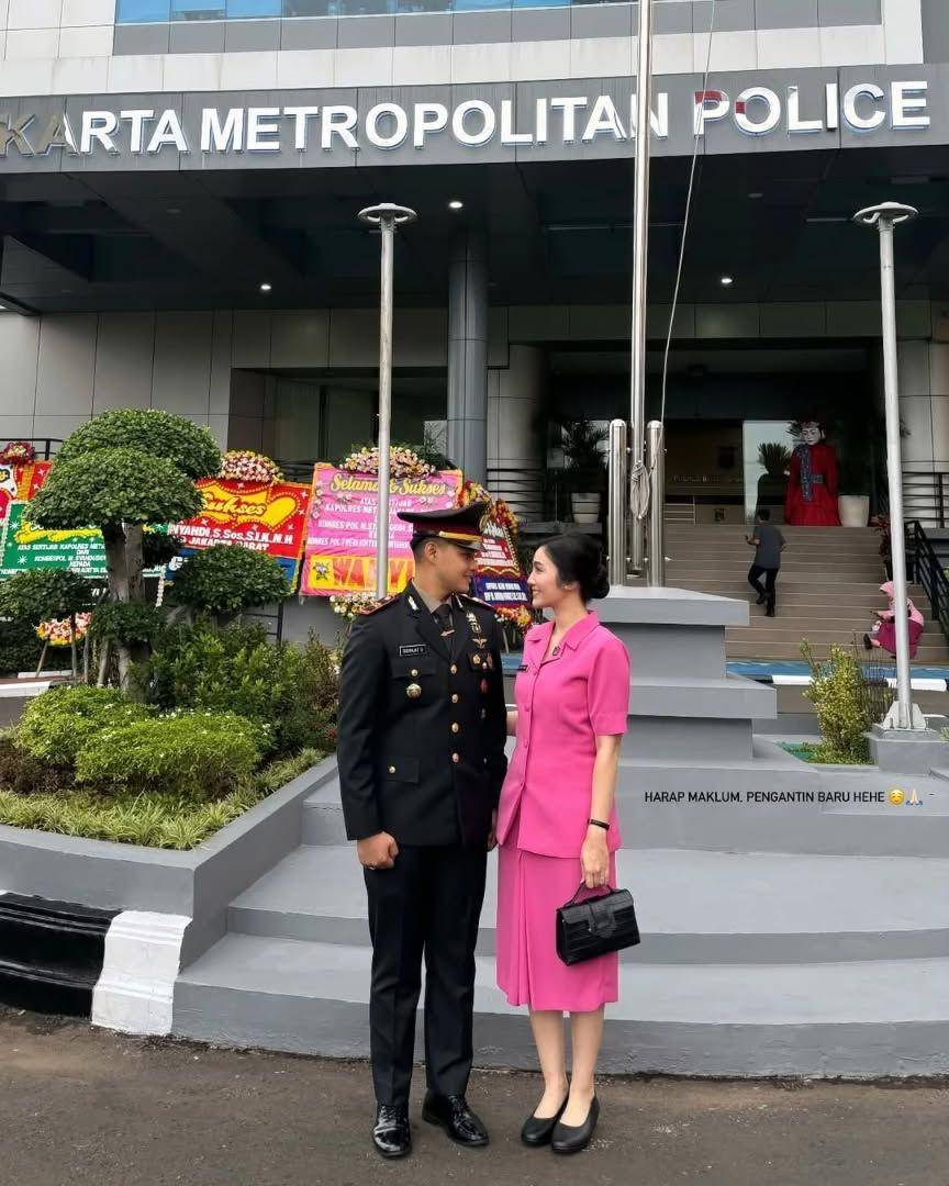 potret Febby Rastanty pakai baju Bhayangkari (instagram.com/febbyrastanty)