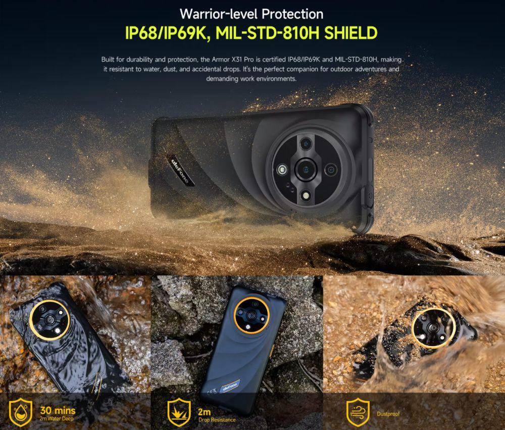 potret konstruksi bodi Ulefone Armor X31 Pro 5G (ulefone.com)