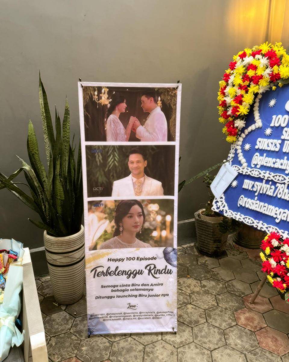 potret Glenca Chysara syukuran 100 episode sinetron Terbelenggu Rindu (instagram.com/glencachysara)