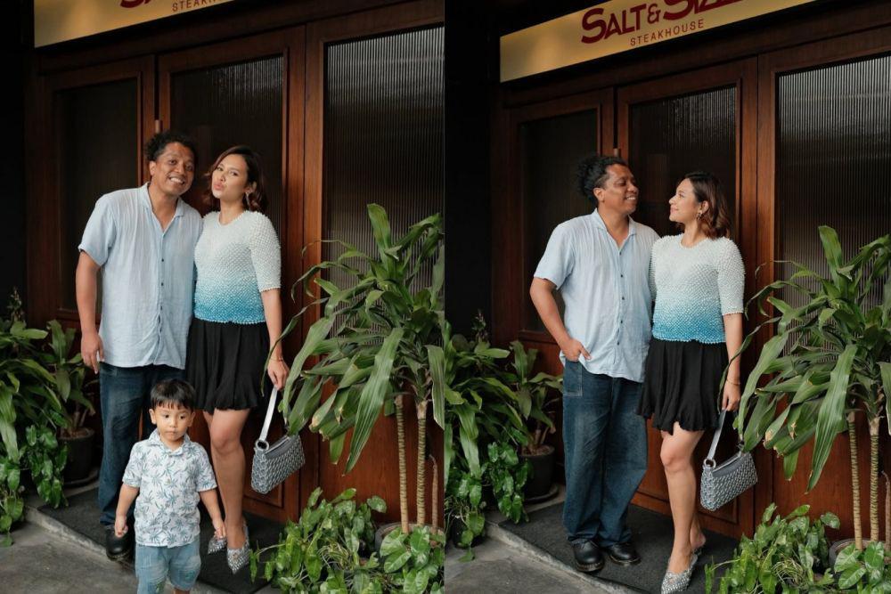 7 Potret Wedding Anniversary ke-4 Indah Permatasari dan Arie Kriting