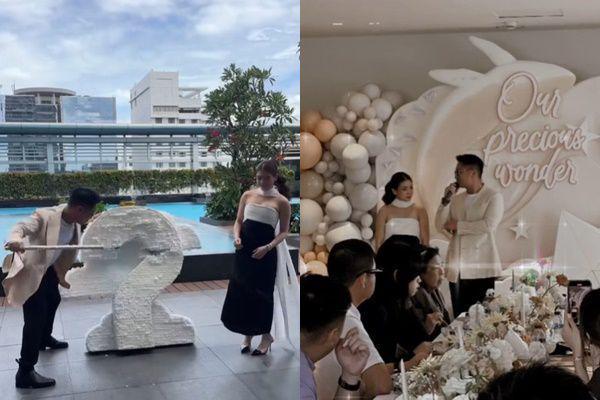 7 Potret Gender Reveal Kehamilan Clarissa Tanoe, Meriah!