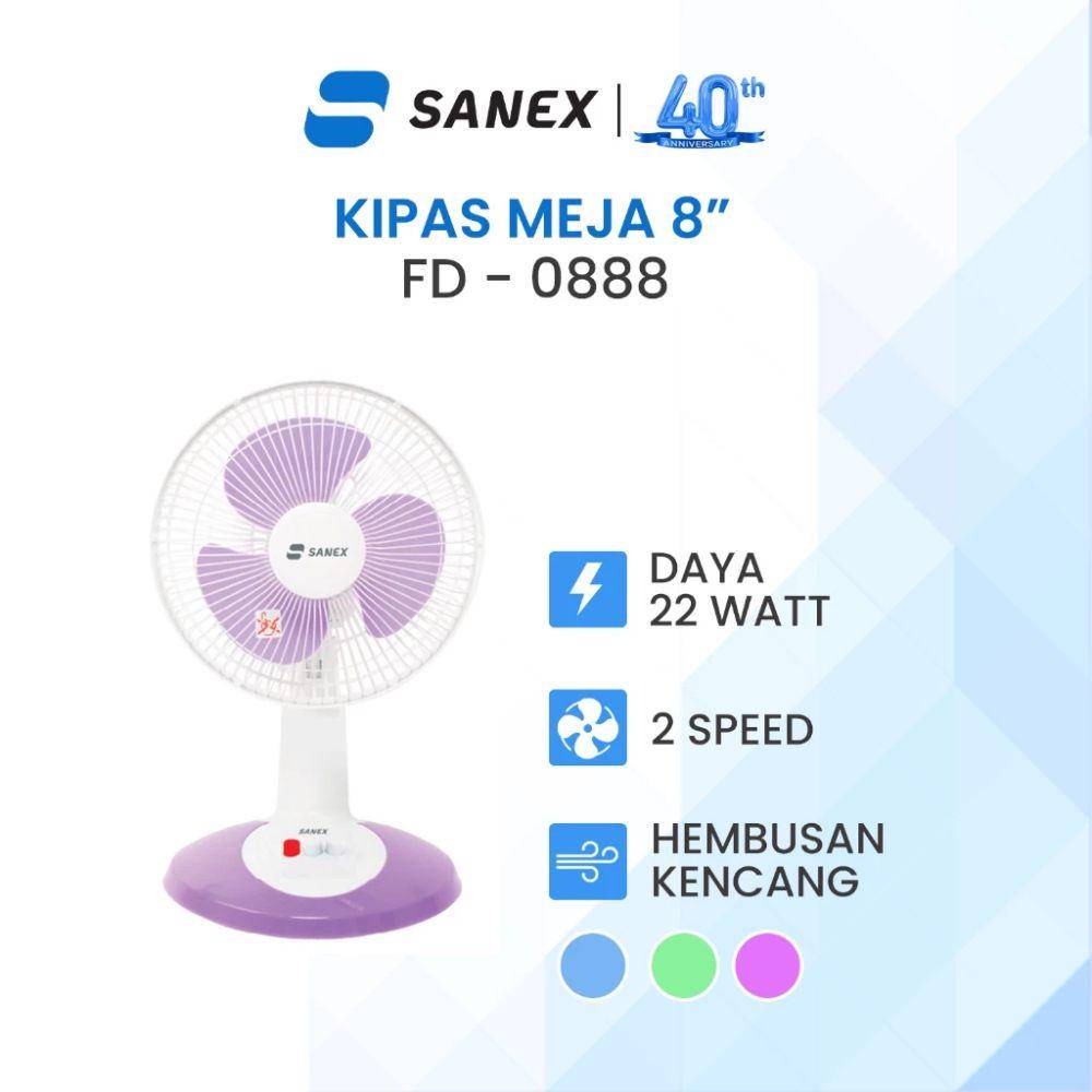 Sanex Kipas Angin Meja FD-0888 (shopee.co.id/Sanex Official Shop)