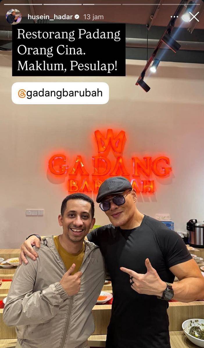 potret artis hadiri grand opening restoran Padang milik Deddy Corbuzier (Instagram.com/husein_hadar)