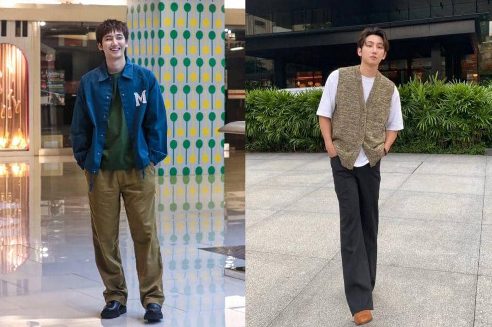 7 Inspirasi Outfit Layering ala Aktor Title Kirati, Chill but Drip!