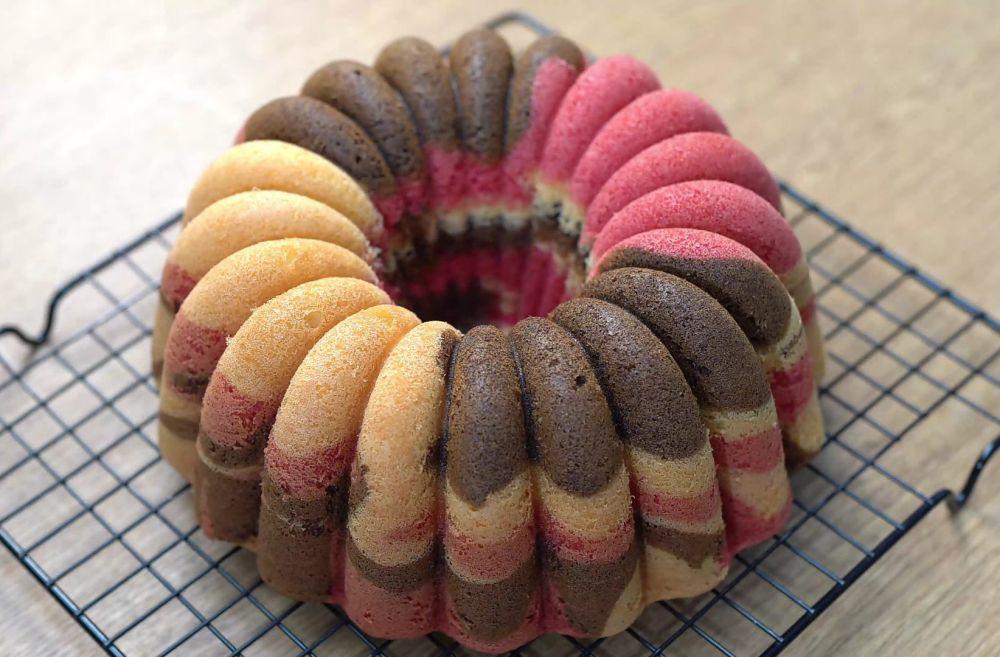 Resep Bolu Marmer 3 Rasa, Manis untuk Teman Minum Teh