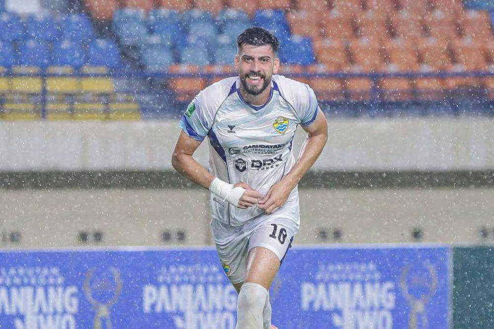 Matheus Silva dalam laga Pegadaian Liga 2 2024/25 antara PSKC Cimahi versus Dejan FC pada 1 Desember 2024. (Instagram.com/pskc_cimahi)