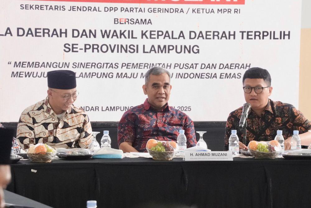 Sekjen Gerindra kepada Kepala Daerah Terpilih Lampung: Jangan Korupsi