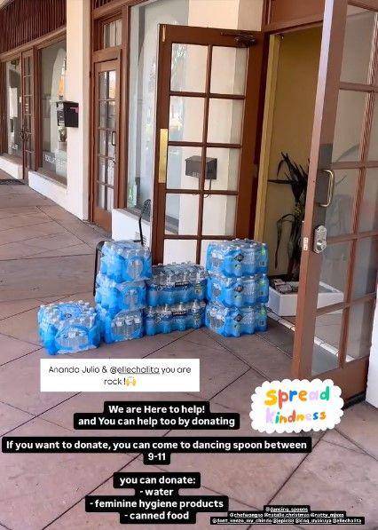 potret Cinta Kuya bagikan bantuan (instagram.com/dancing_spoons)