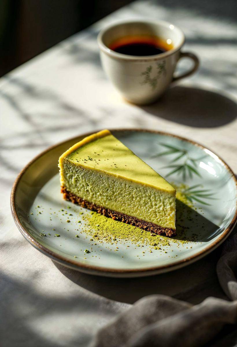 potongan matcha cheesecake (freepik.com)
