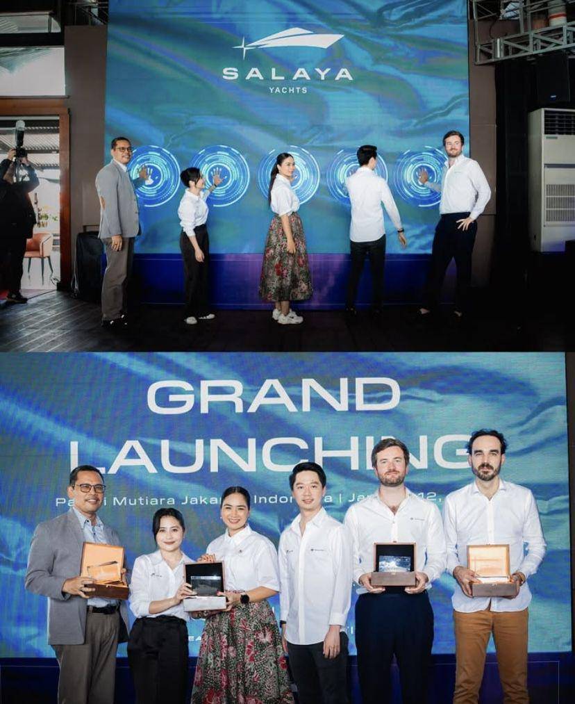 potret grand launching bisnis sewa yacht milik Prilly Latuconsina dan Kevin Sanjaya (Instagram.com/prillylatuconsina96)