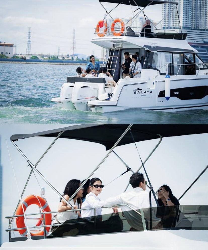 potret grand launching bisnis sewa yacht milik Prilly Latuconsina dan Kevin Sanjaya (Instagram.com/prillylatuconsina96)