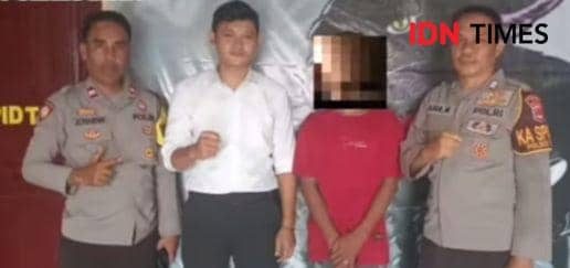 Foto terduga pelaku saat diserahkan ke Polres Bima (Dok/Istimewa)
