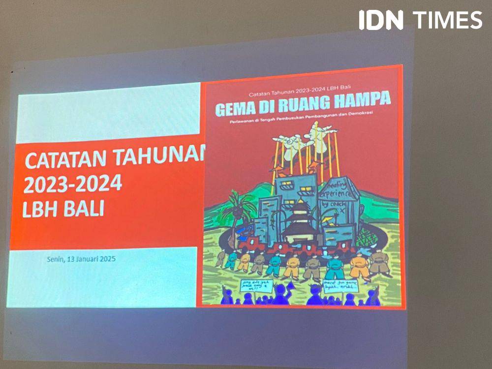 Catatan Tahunan LBH Bali. (IDN Times/Yuko Utami)