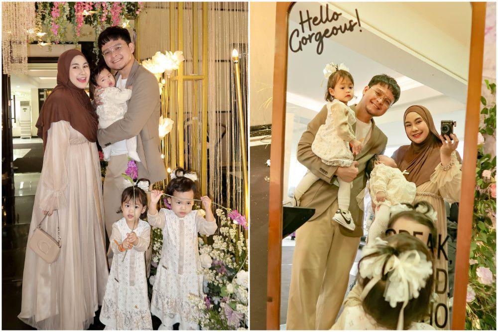 9 Potret Anisa Rahma dan Dito Kondangan Bawa 3 Anak, Penuh Bahagia!