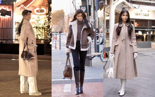 9 OOTD Liburan Musim Dingin ke Korea Selatan ala Sabrina Chairunnisa