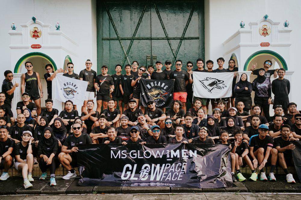 peluncuran produk dengan gaya hidup sehat bertajuk "Glow Pace Glow Face Fun Run" (dok. MS Glow Men)