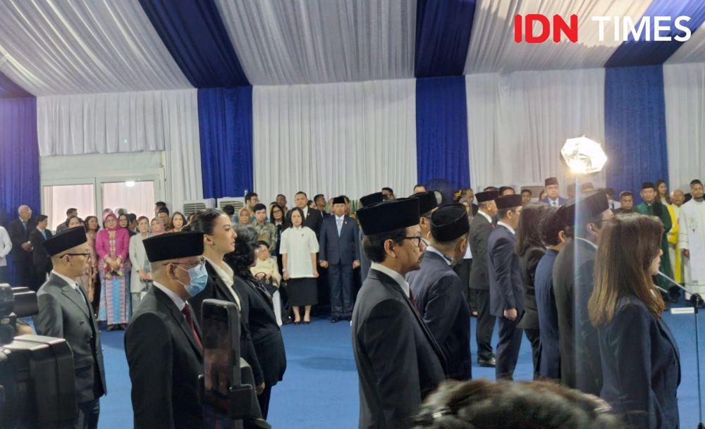 Meutya Hafid lantik sejumlah pejabat di Kementerian Komdigi (IDN Times/Lia Hutasoit)