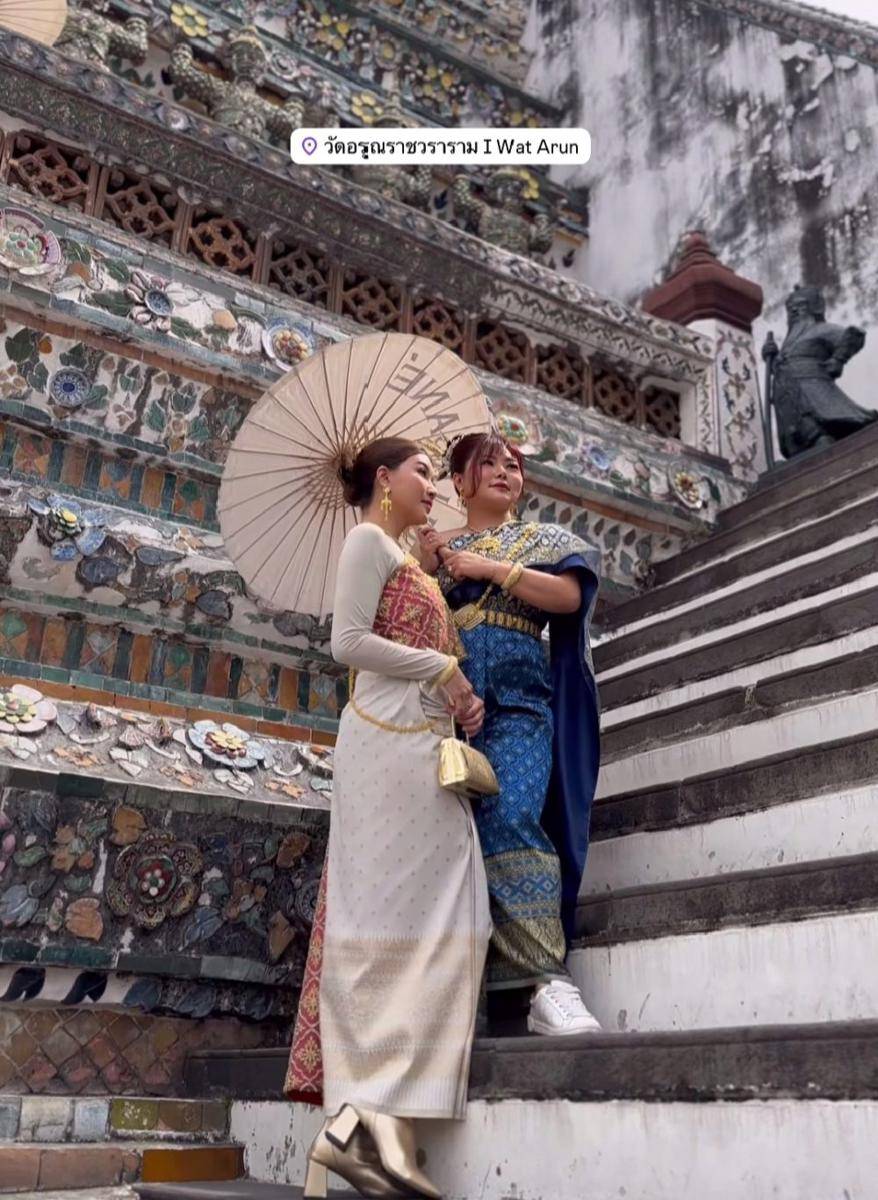 Sarwendah berpakaian khas Thailand (instagram.com/sarwendah29)